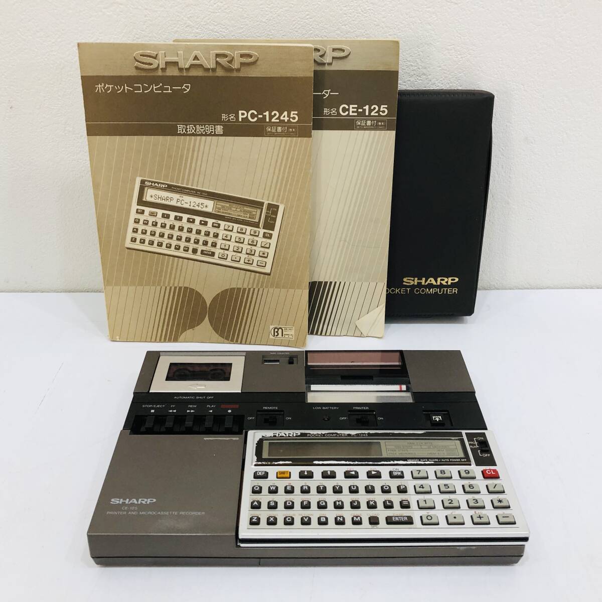 SHARP CE-125(プリンタ/マイクロカセットレコーダー) 通電確認済 SHARP
