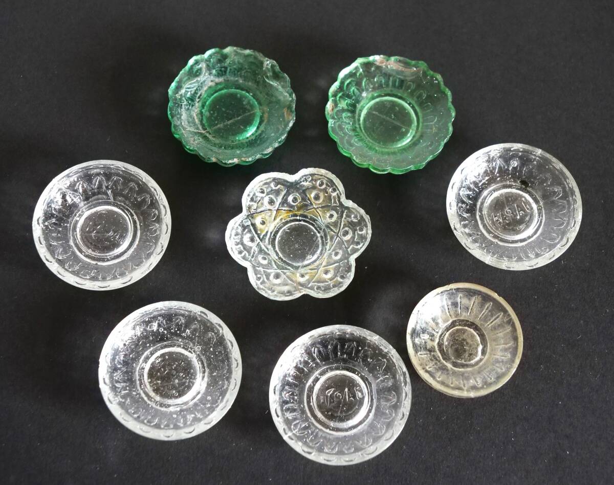 ☆コレクター放出 戦前 ままごと 駄菓子 ペロペロ 8個 古いガラス玩具
