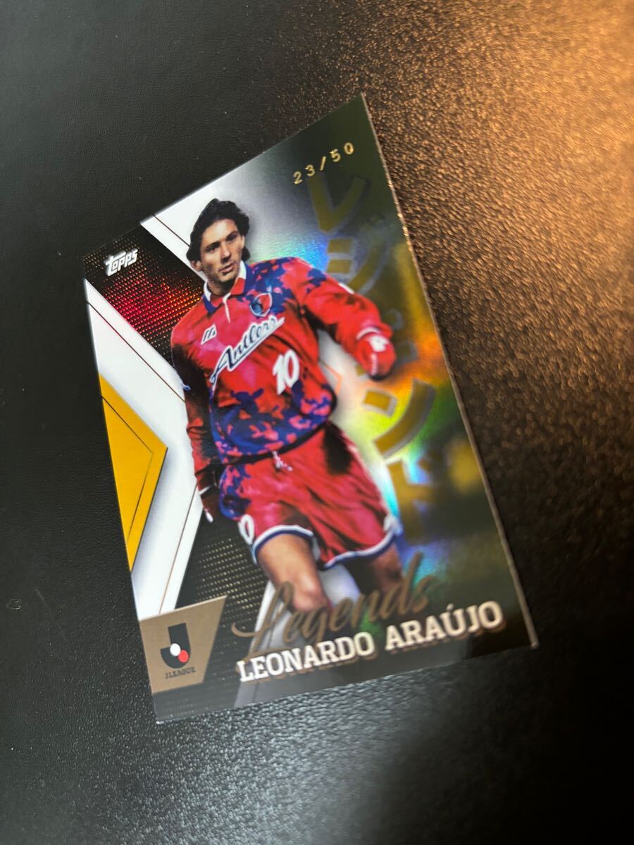 レオナルドアラウージョ直筆サイン世界で一枚限定topps 鹿島アントラーズ