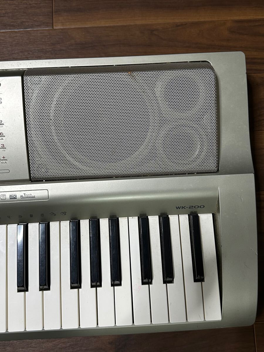 Yahoo!オークション - CASIO カシオ 電子キーボード WK-200 76鍵盤