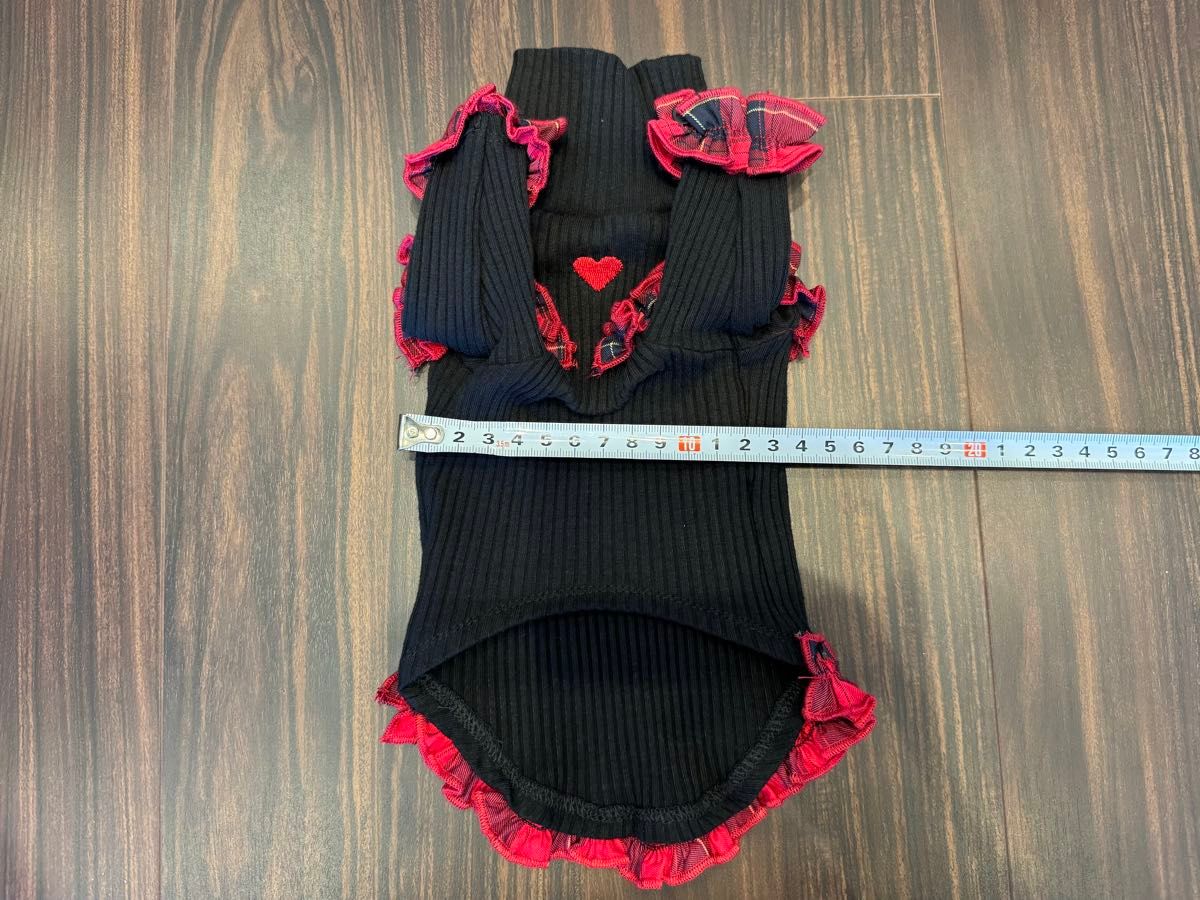 aletta angelique フリル 2024 タートルニット Black＆red aletta
