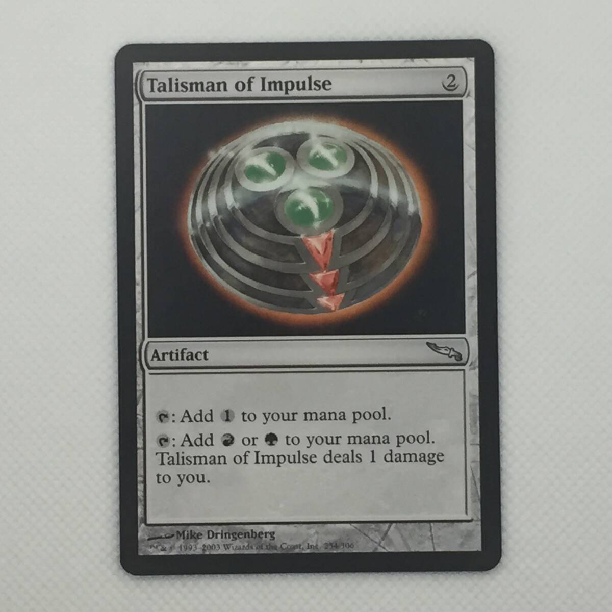 mtg 衝動のタリスマン 日本語 foil エラー版 MRD Talisman of Impulse