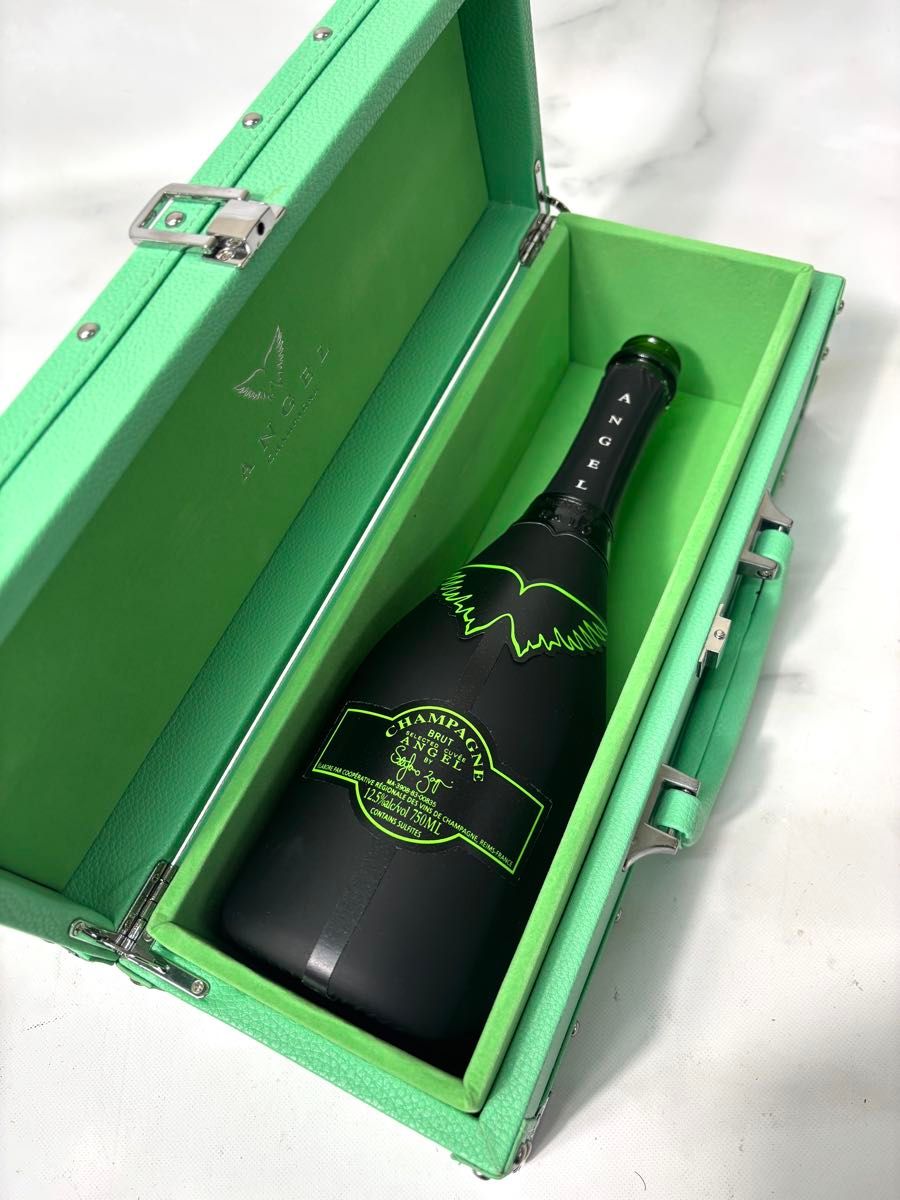 エンジェルシャンパン グリーン 空箱＋空瓶 シャンパン ANGEL