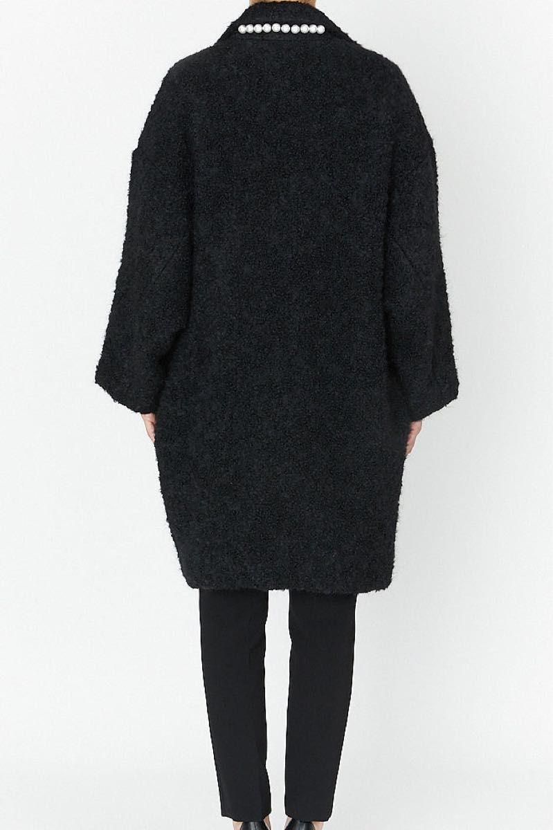 ヨーコチャン YOKO CHAN バックパール コート ウール YOKOCHAN(ヨーコ