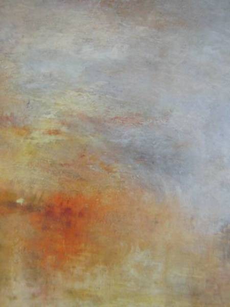 J.M.W.ターナー、湖に沈む夕日、希少画集画、新品額装付 choco