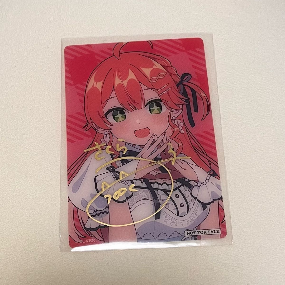 さくらみこ flower rhapsody 直筆サイン入り クリアカード付き さくら