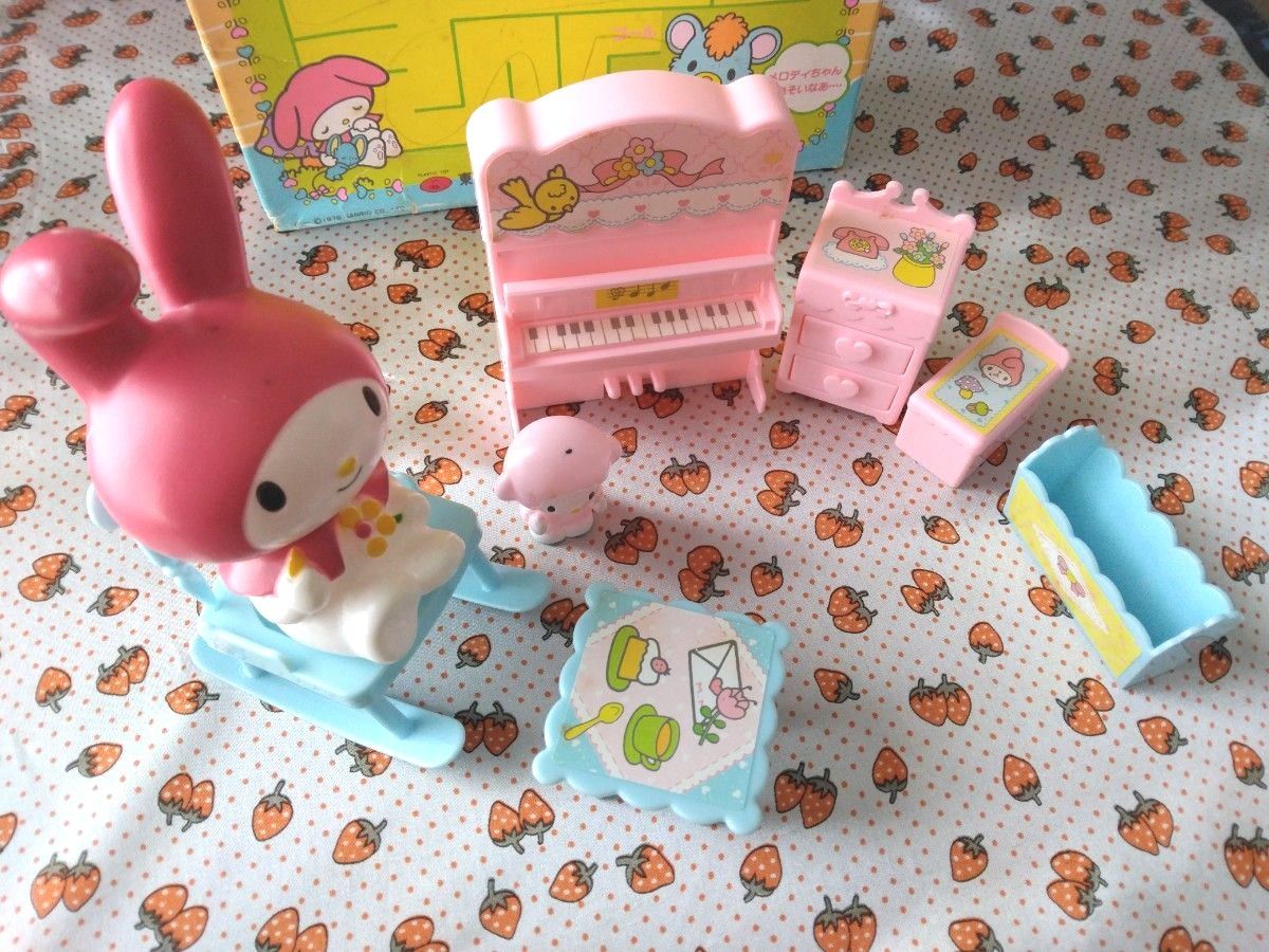 激レア 】昭和レトロ マイメロディホームセット 家具 ピアノ 日本製