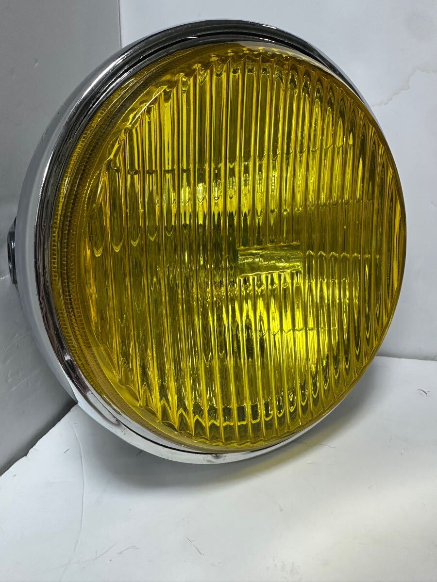 当時物 FET 極東 凹みレンズ 180パイ H4ヘッドライト 凹レンズ旧車