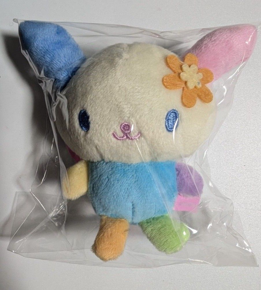 サンリオ ウサハナ ぬいぐるみ マスコット お座り おすわり ビーズ