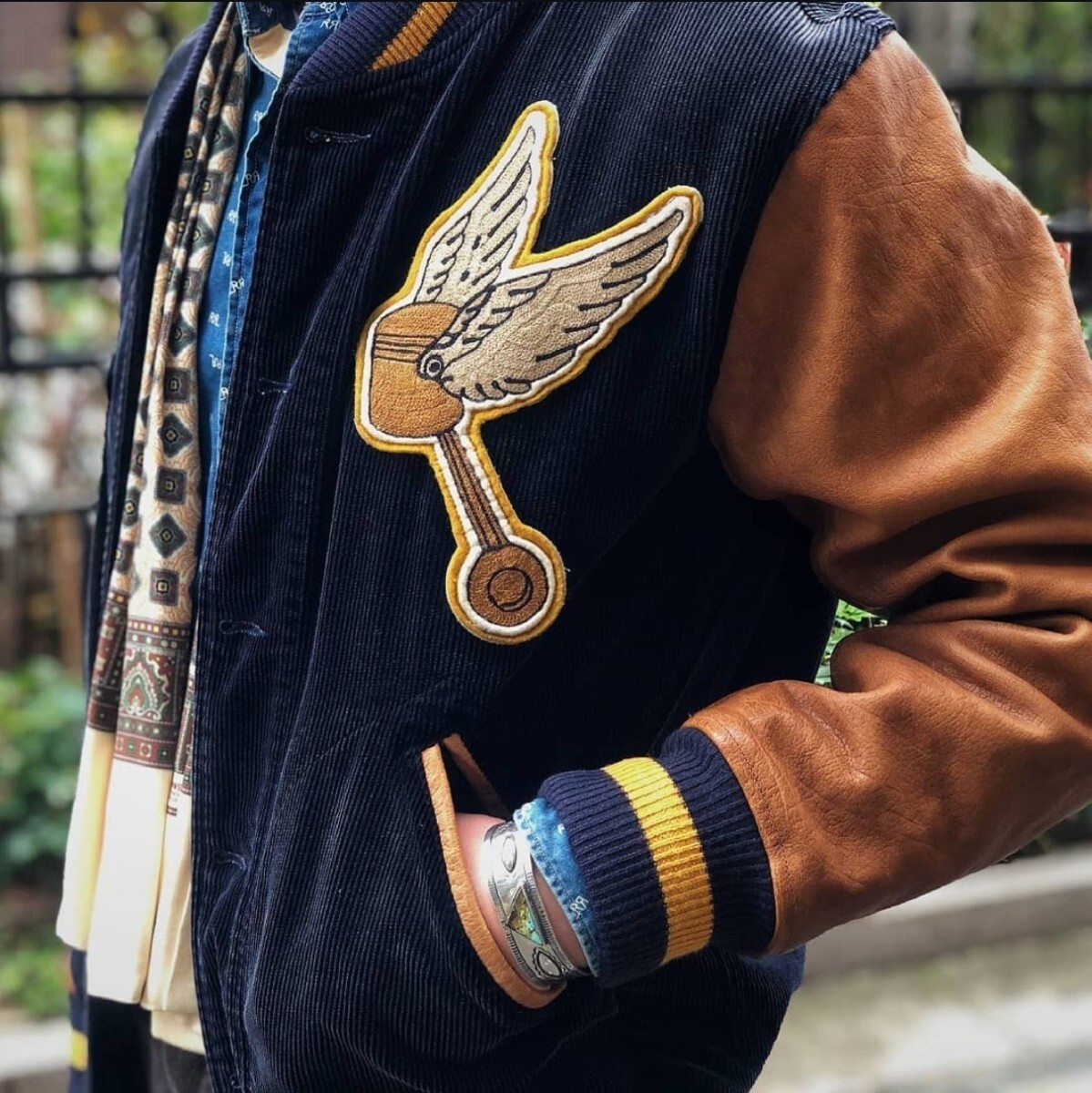 RRL Black Cat Varsity Jacket スタジャンXS RRL バーシティジャケット xs