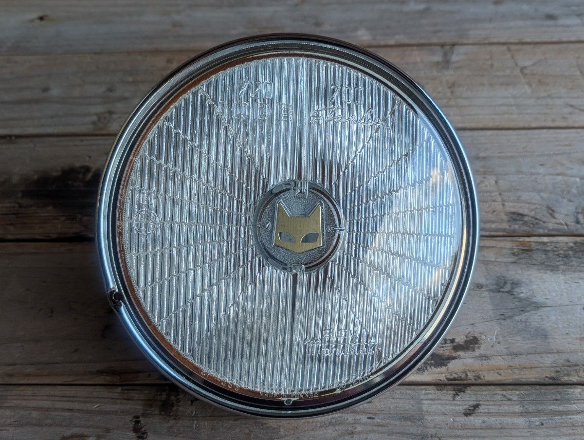 マーシャル 720 ヘッドライト クリアレンズ リム付 金猫 キティカット 旧車