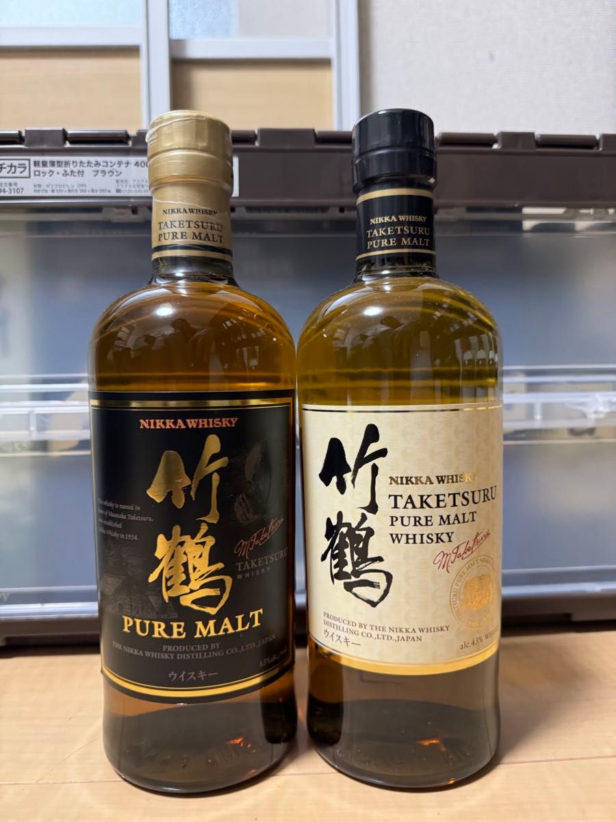 Nikka 竹鶴 ピュアモルト 節約 ウイスキー 43度 700ml 黒ラベル 終売