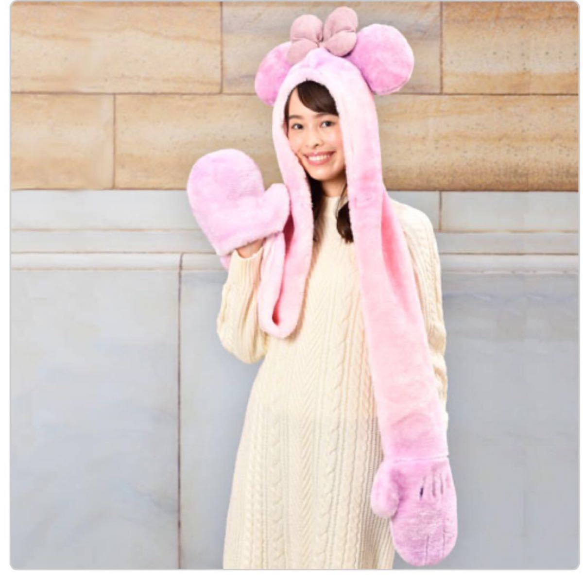 ディズニーシー 帽子 マフラー 被り物 ミニー｜Yahoo!フリマ（旧PayPay