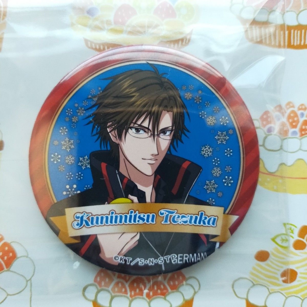 新テニスの王子様プリロールケーキ缶バッジ手塚国光特典非売品