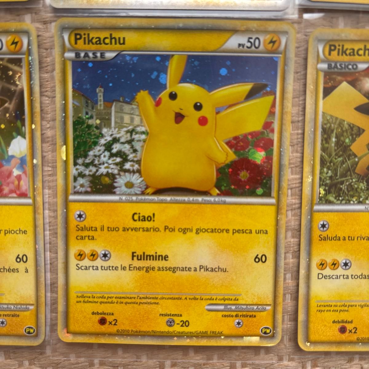 PSA10＊2010 ピカチュウ ワールド イタリア プロモ 最高 PSA10＊2010