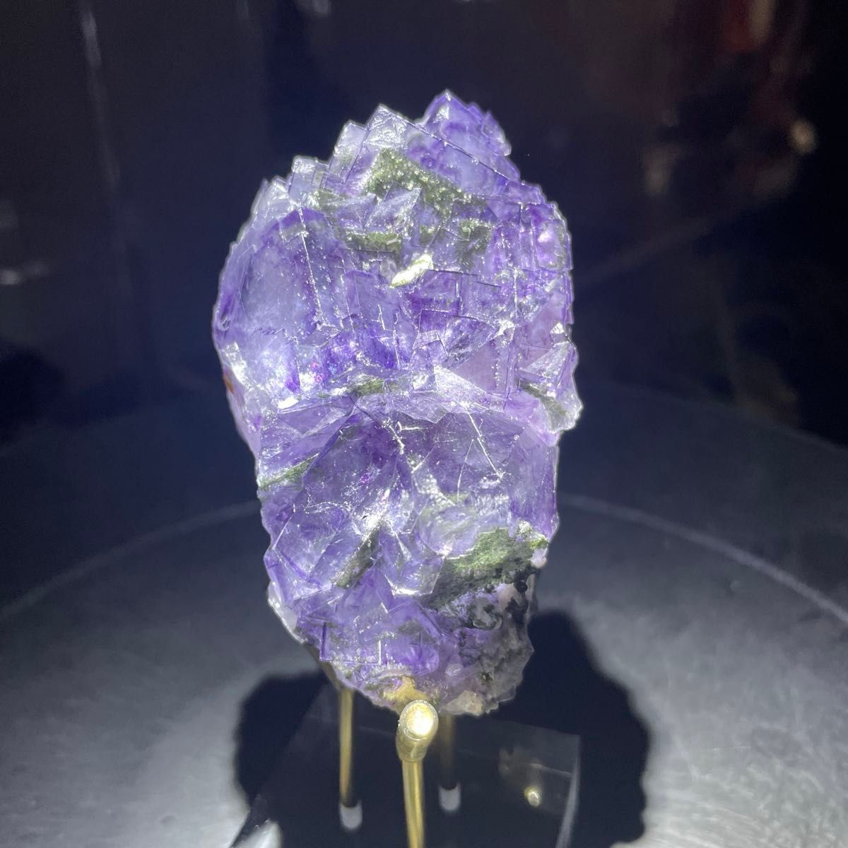 鉱物 蛍石 原石】湖南省・ヤオガンシャン産 パープル ＆ スカイブルー