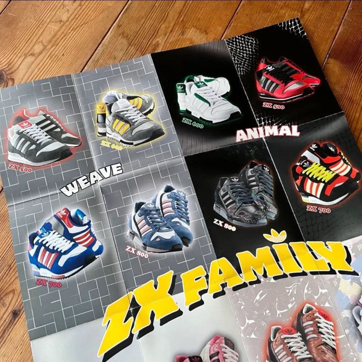 アンティーク ポスター adidas ZX ZXFAMILY ポスター A2 ヴィンテージ