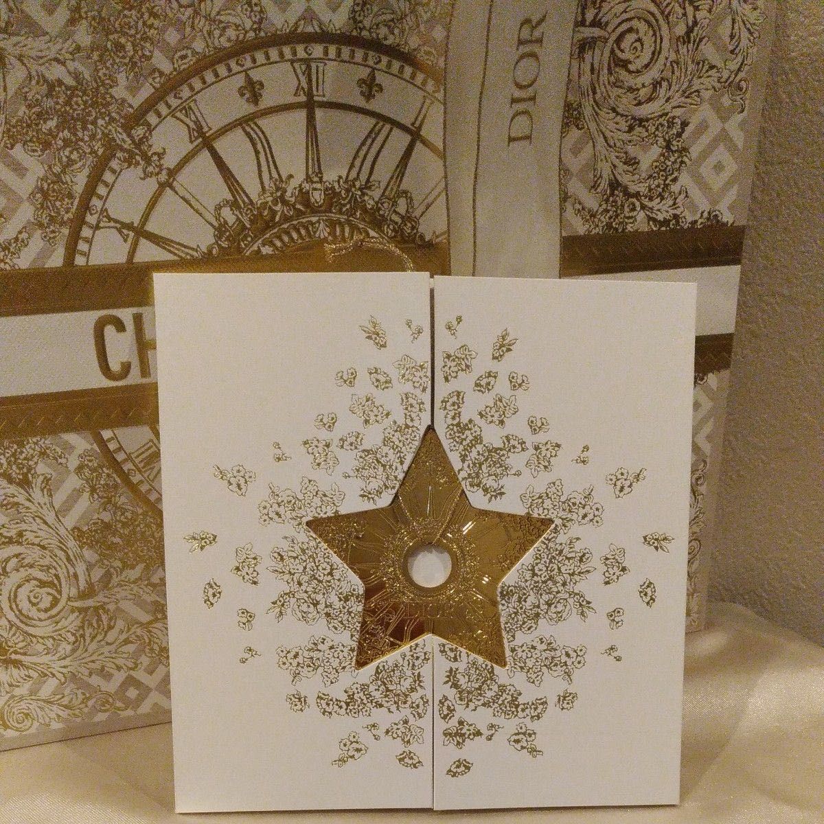 Dior 2024 カード 限定スターチャーム クリスマス ショッパー
