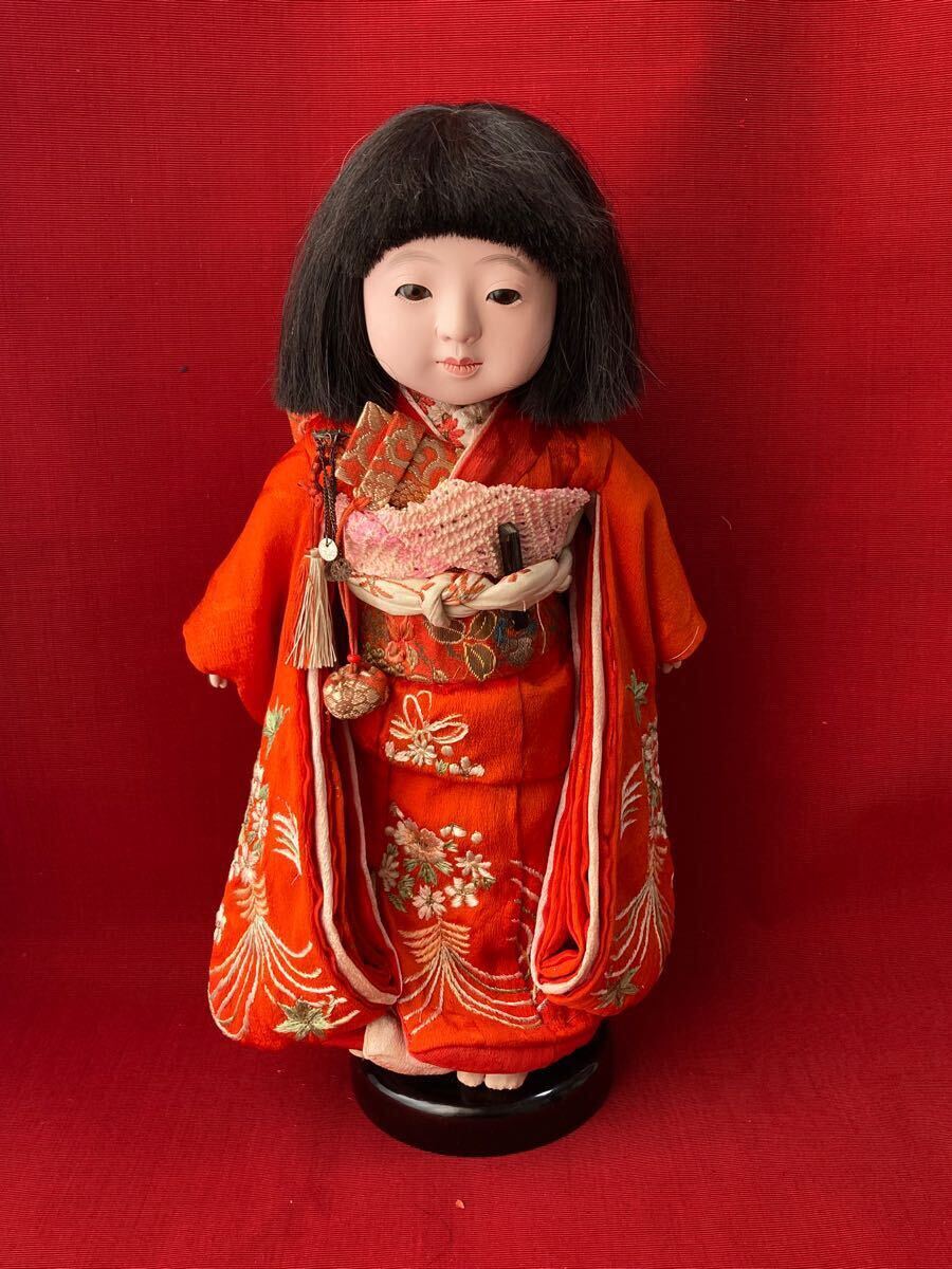 市松人形光龍斎希少日本人形アンティーク雛人形ビスクドール