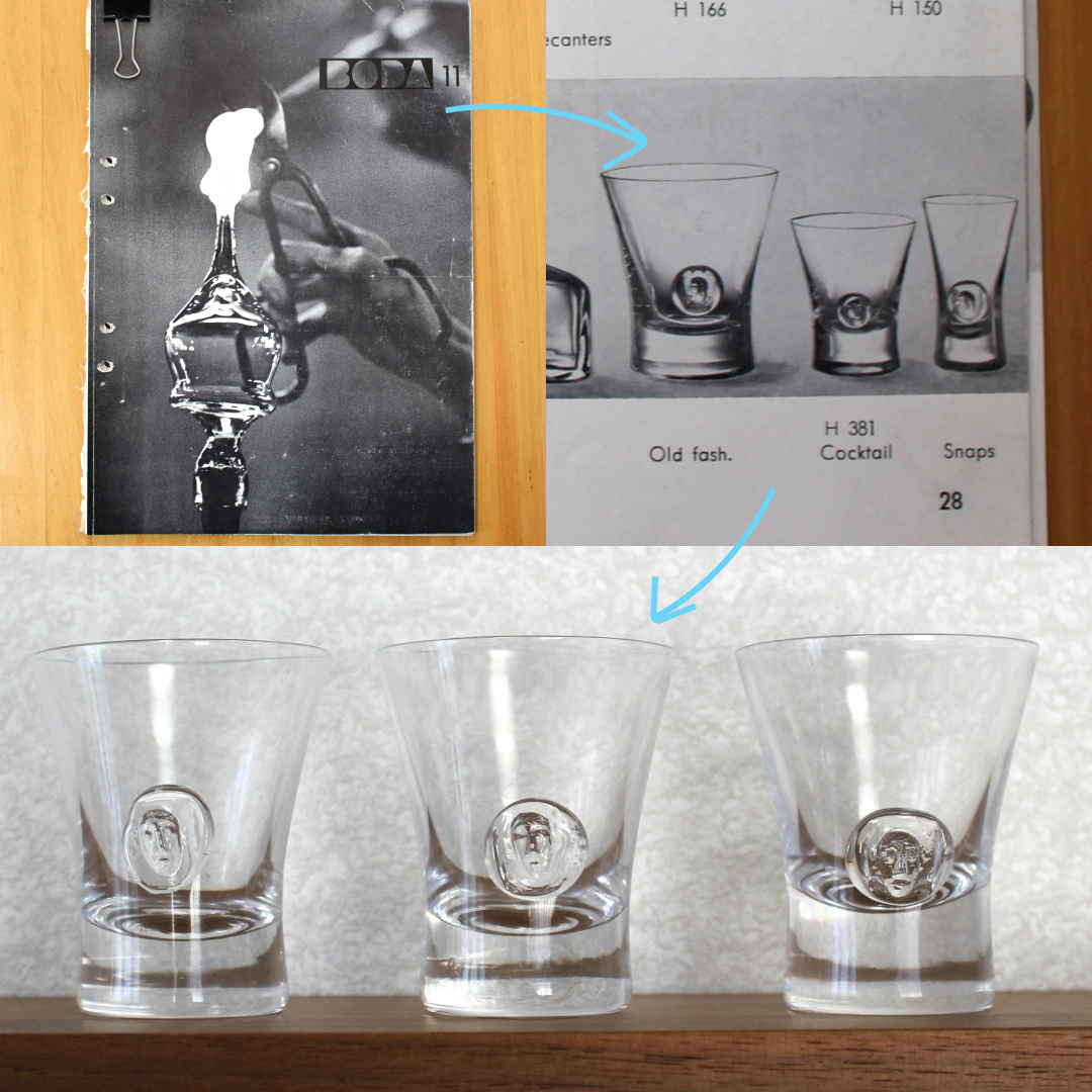 美品・3個セット】Erik Hoglundエリックホグランショットグラス