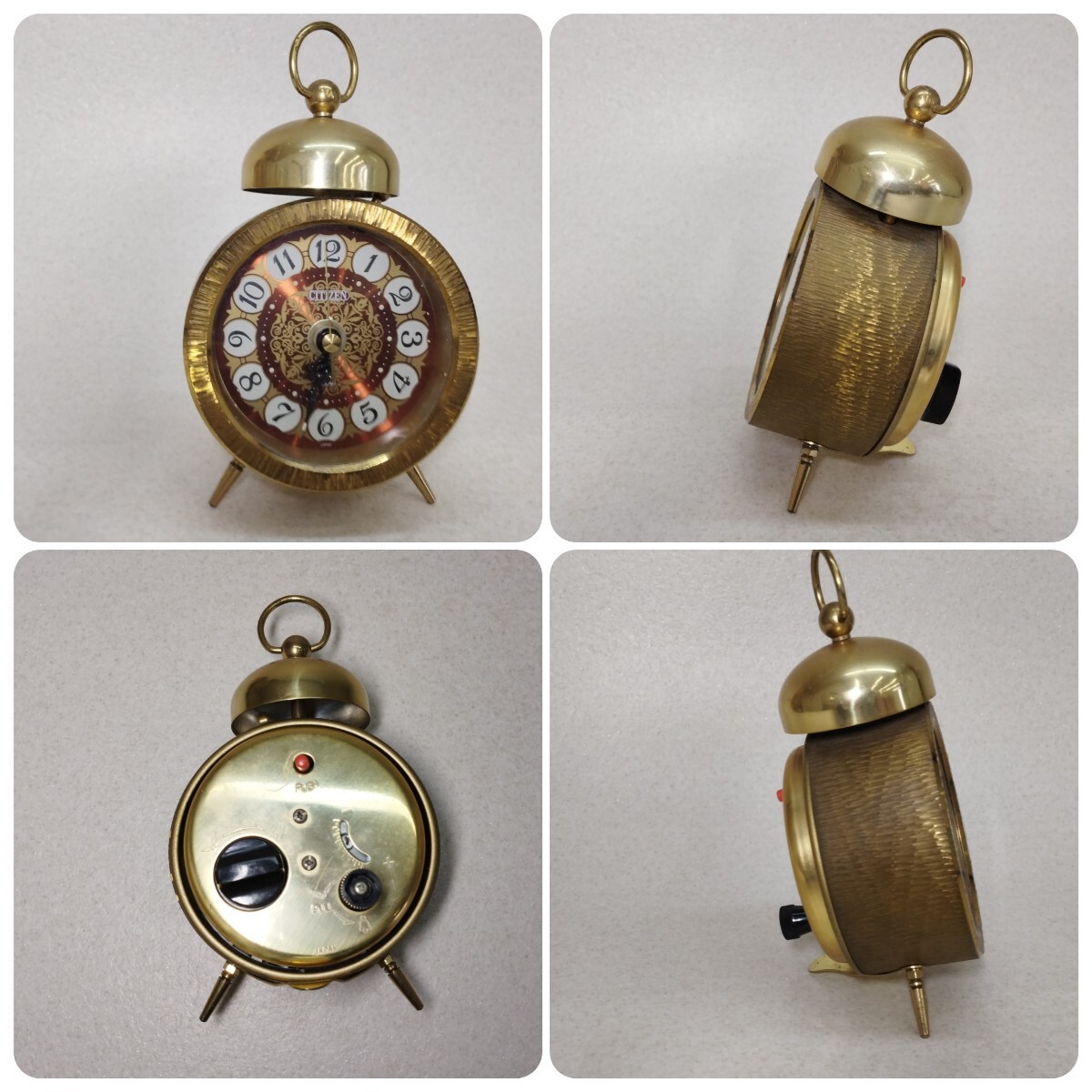 当時物】シチズン 目覚時計 ワルツ 昭和レトロ 手巻き ゼンマイ レア