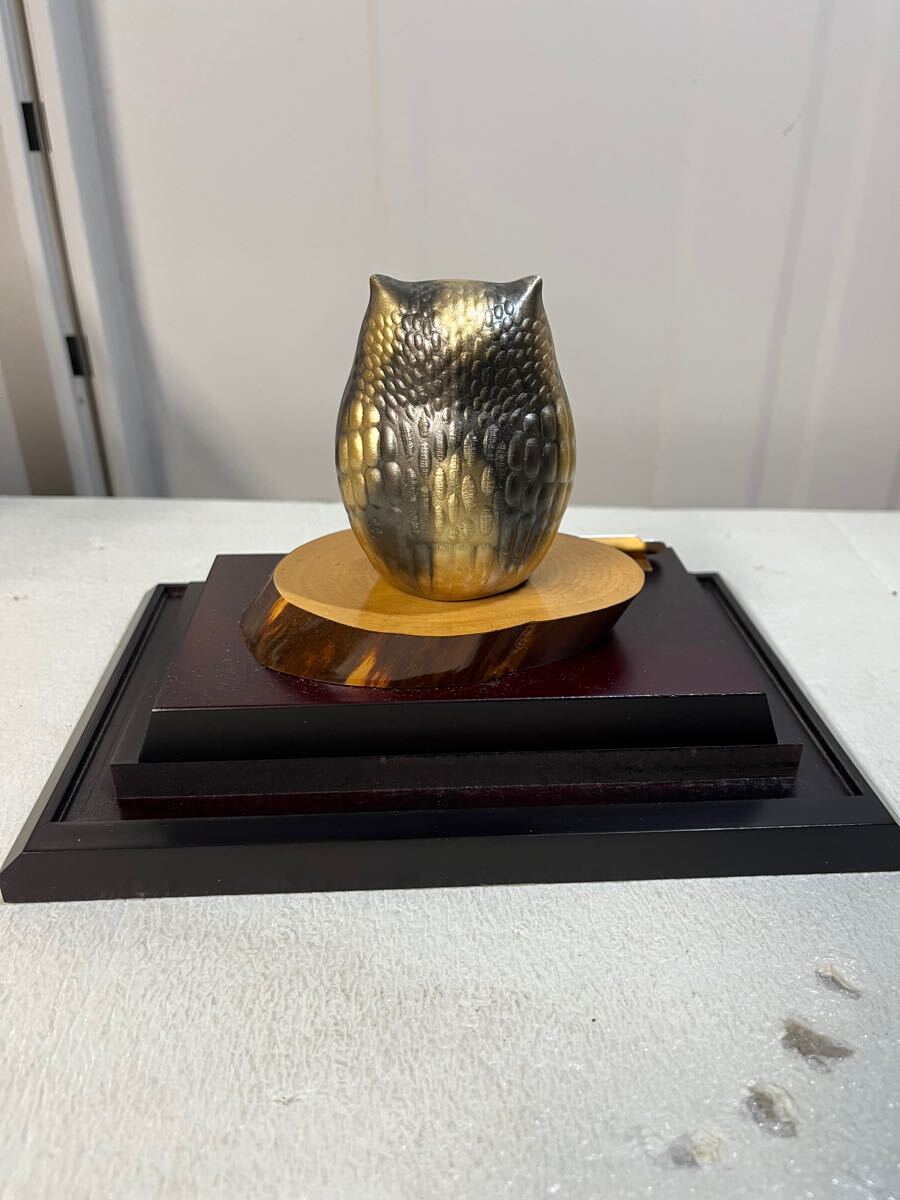 〓TAKEHIKO 武比古/純銀/置物/高砂/夫婦円満/長寿/ガラスケース/元箱 ξ