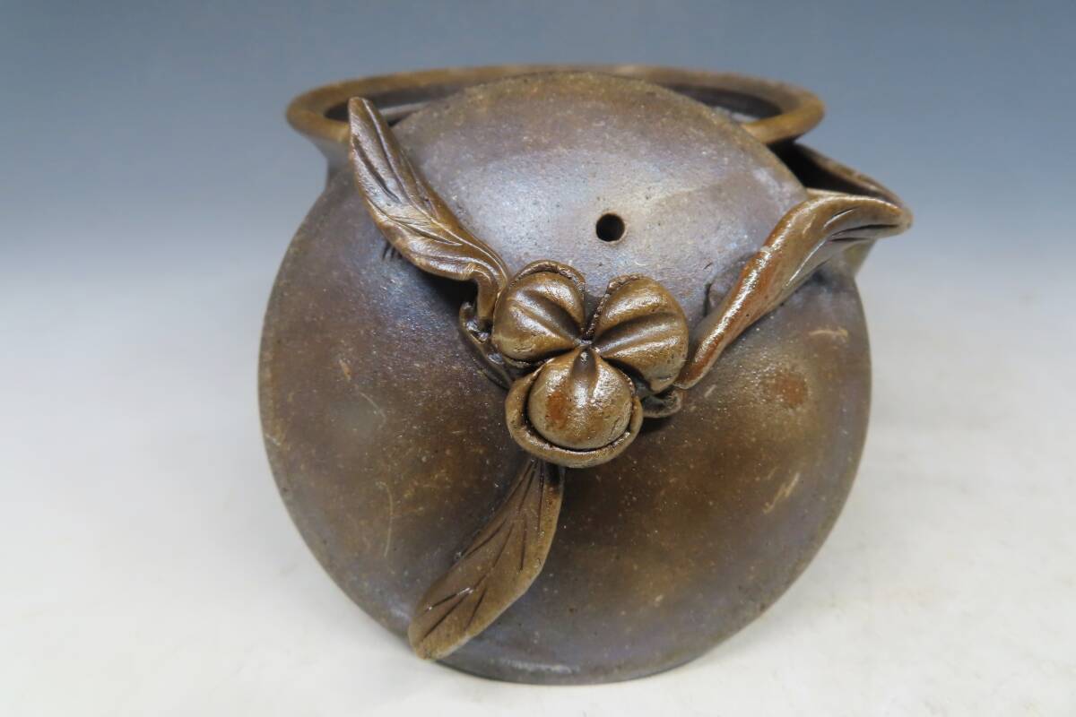 蔵出し品 備前焼 宝瓶 作家造 煎茶道具