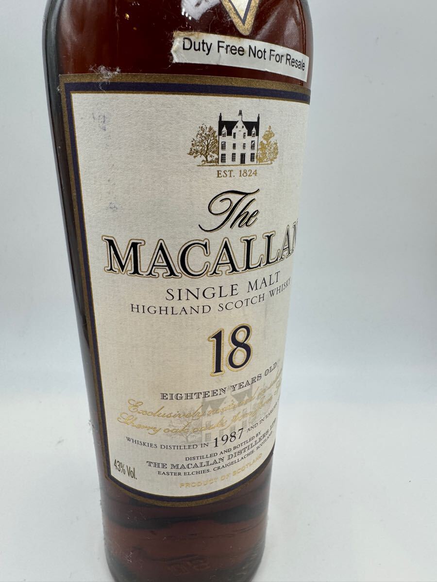 ☆古酒 MACALLAN(マッカラン) 10年 旧ボトル F7H2301
