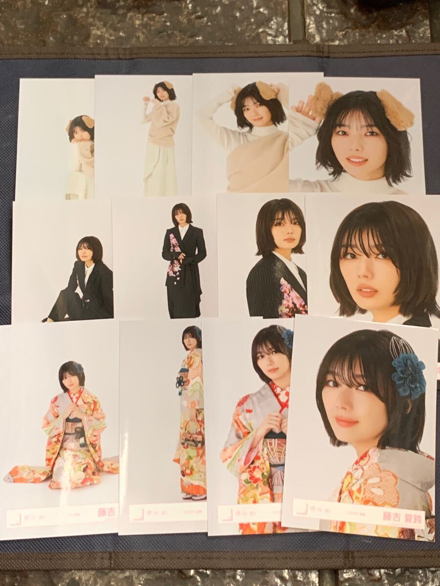 櫻坂46 藤吉夏鈴 3rd TOUR 縁日 特賞 直筆 アクリルブロック