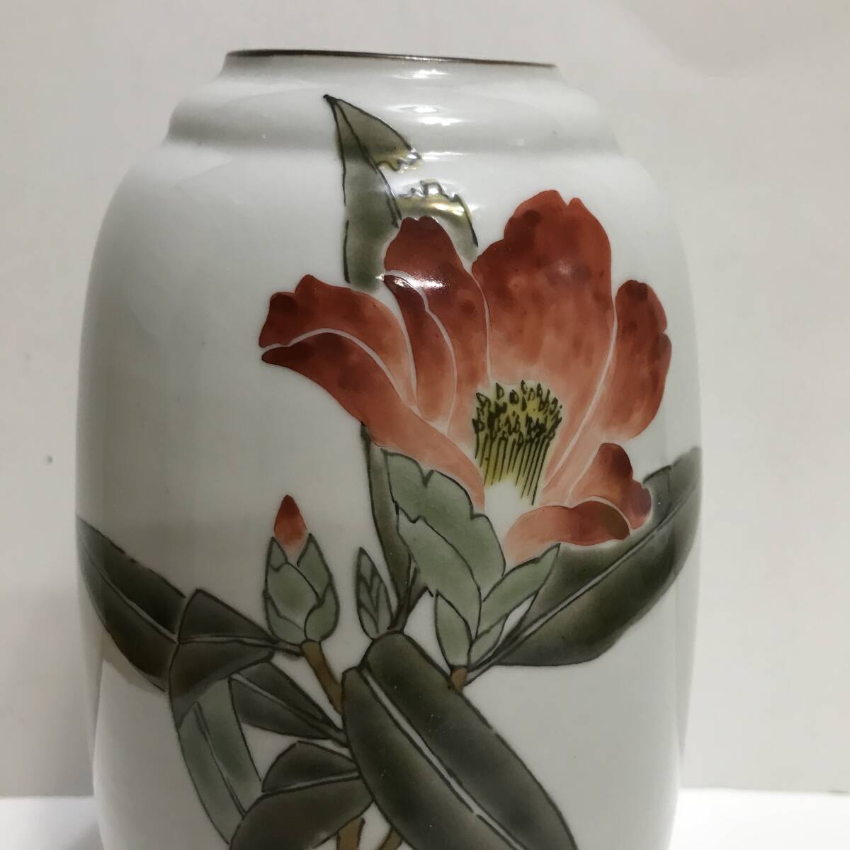 九谷焼 山田義明 在銘 花瓶 九谷焼 山田義明 在銘 花瓶 九谷焼作家