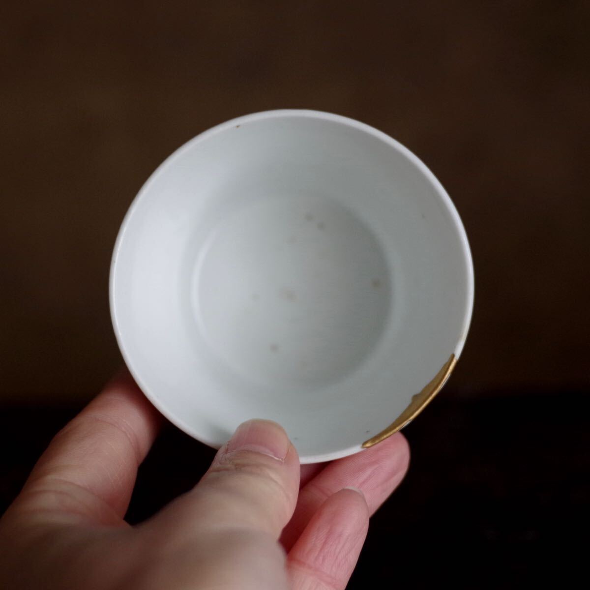 骨董アンティーク白磁蕎麦猪口小ぶり古伊万里カップ酒器直し