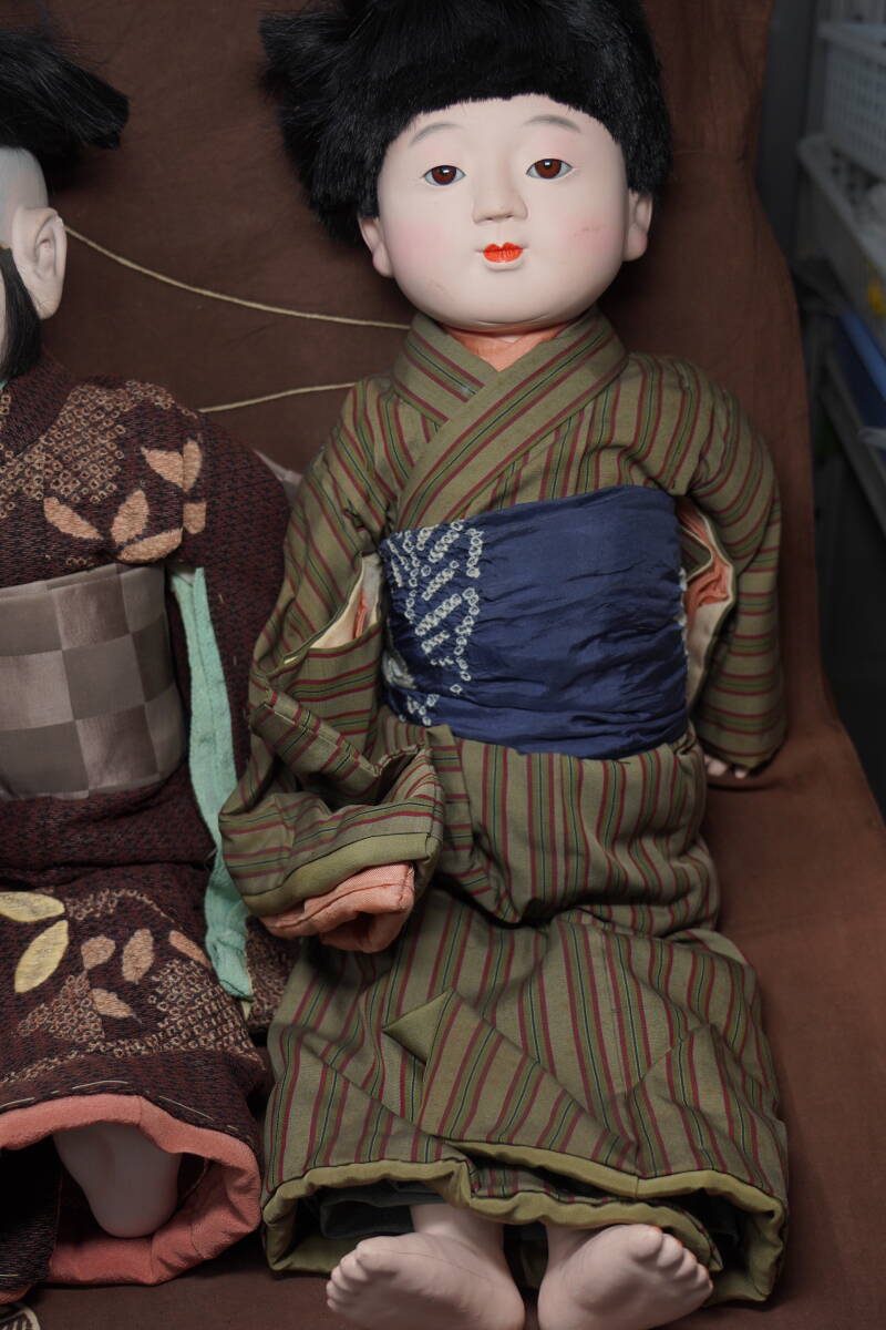 市松人形 日本人形 男の子 アンティーク 着物 時代 昭和レトロ 置物 高