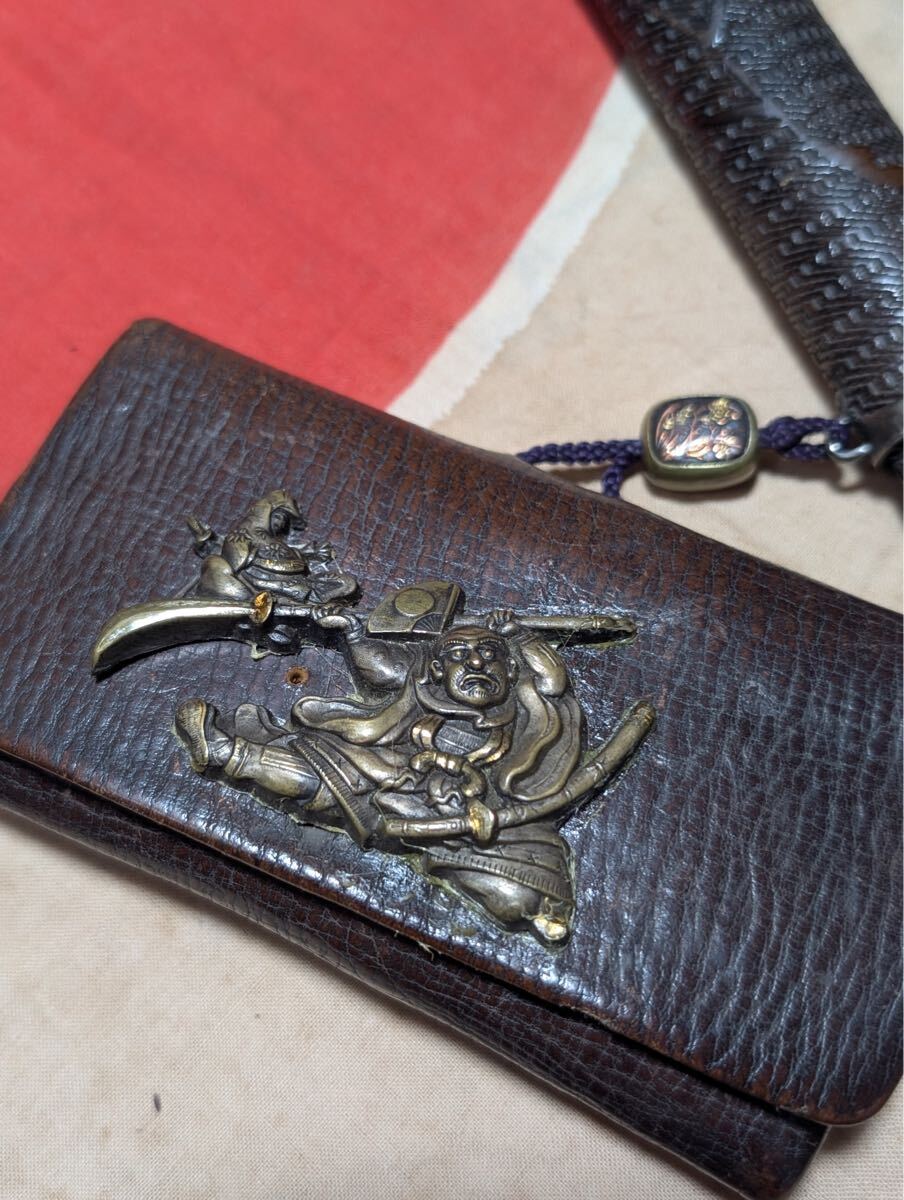 珍品 タバコ入れ 江戸時代 本体33g 吸い口、頭 金使用 喫煙具 煙草入