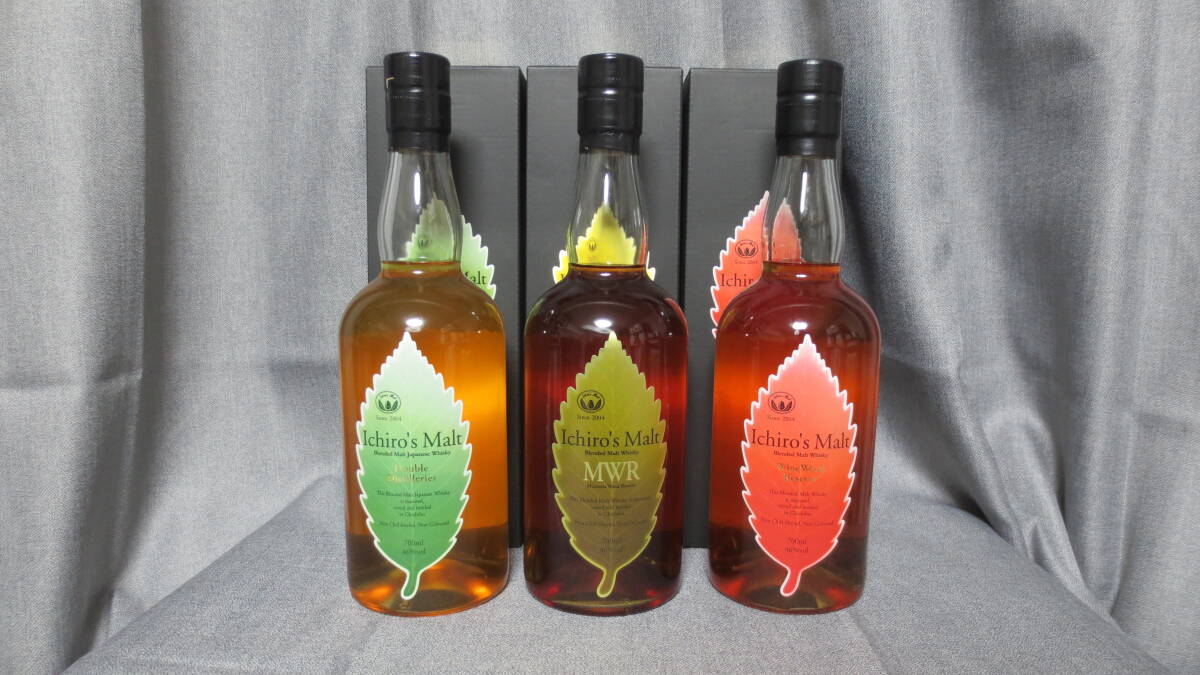 イチローズモルト◇3本セット◇ ダブルディスティラリーズ／ミズナラ