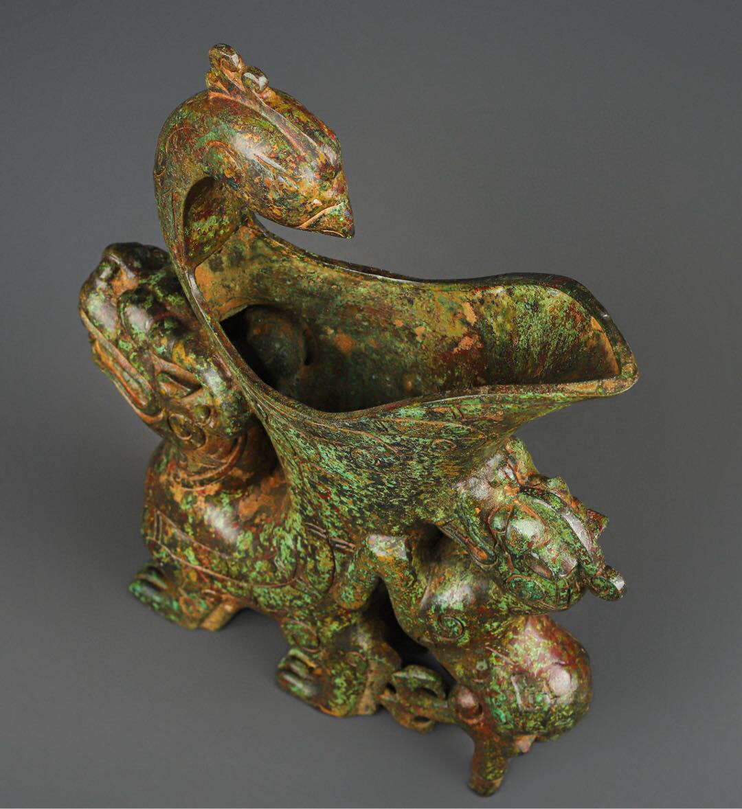 中国 古銅宣徳銅 玉乗り獅子 置物 D R7798 【公式通販】