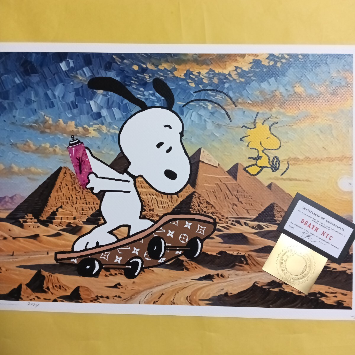 Yahoo!オークション - DEATH NYC 世界限定100枚 アートポスター SNOOPY
