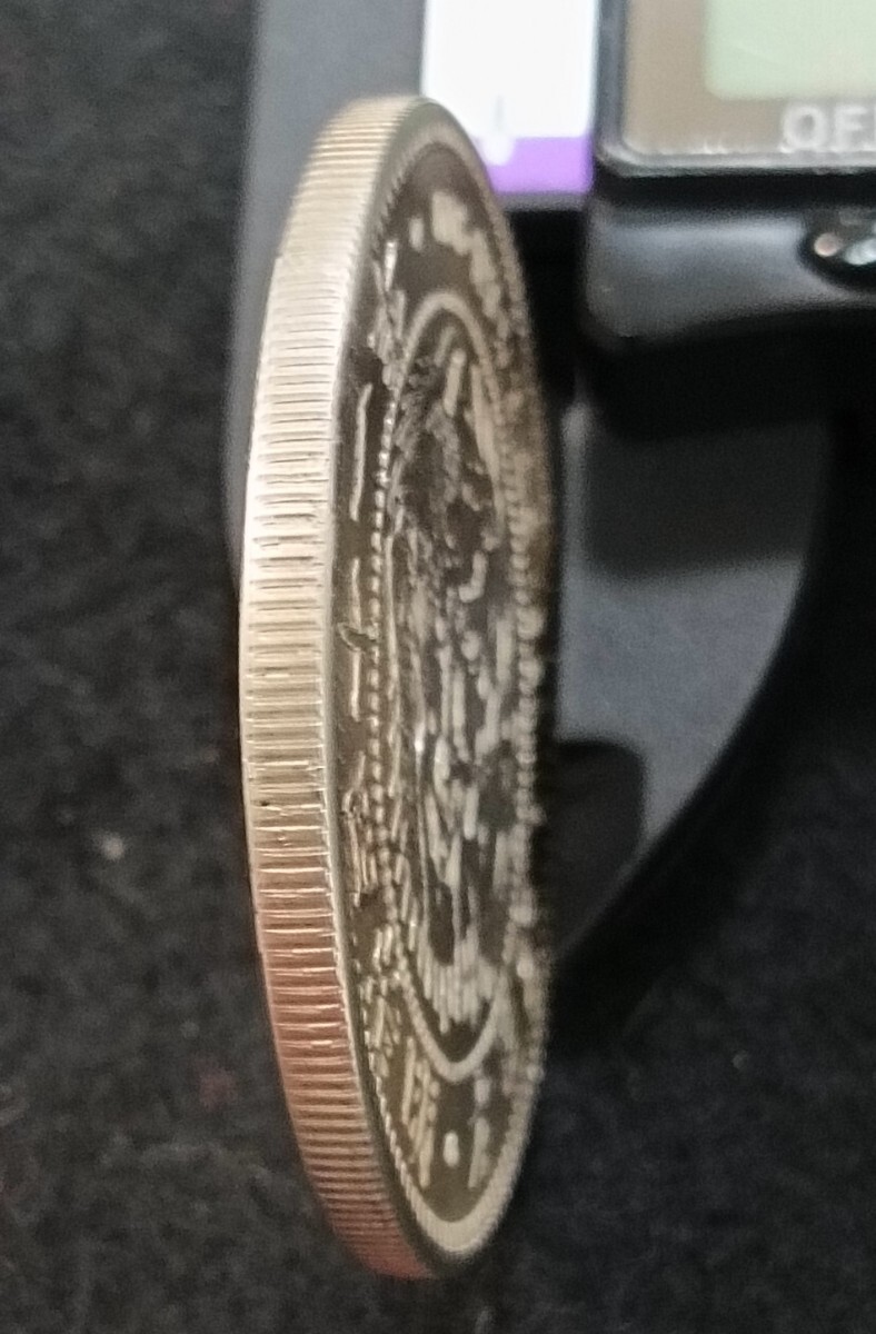 Yahoo!オークション - 銀貨保証 一円銀貨 明治41年 目方約27.1g 銀含有