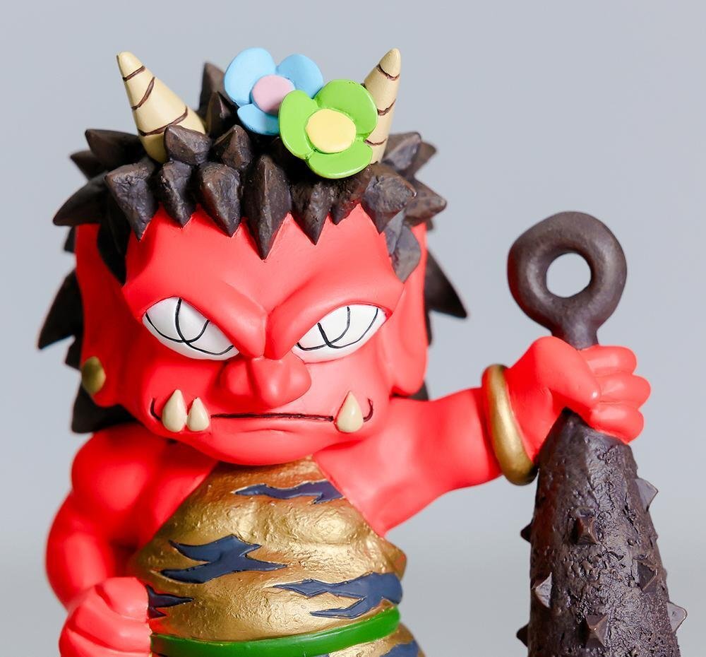 赤い鬼のフィギュア 棍棒付き 7／10迄とします 赤い鬼のフィギュア