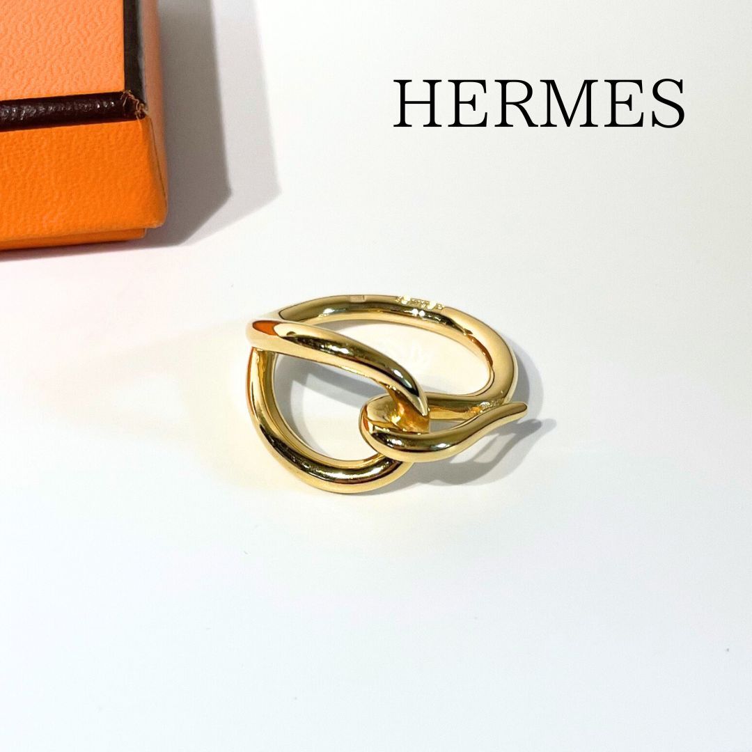 美品】HERMES エルメス ジャンボ スカーフリング スカーフ留め
