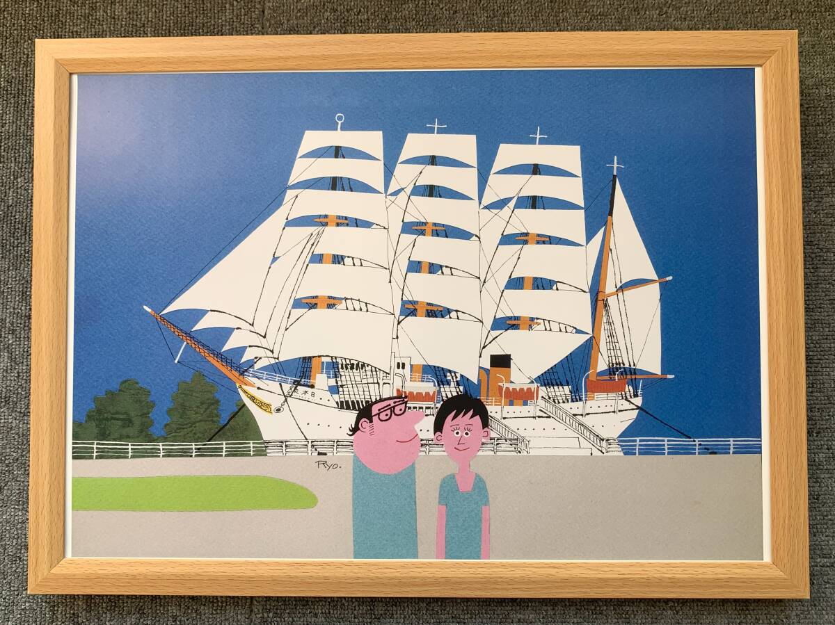 柳原良平 に志き丸 額 リトグラフ 版画 シール付 4/50 2025年最新