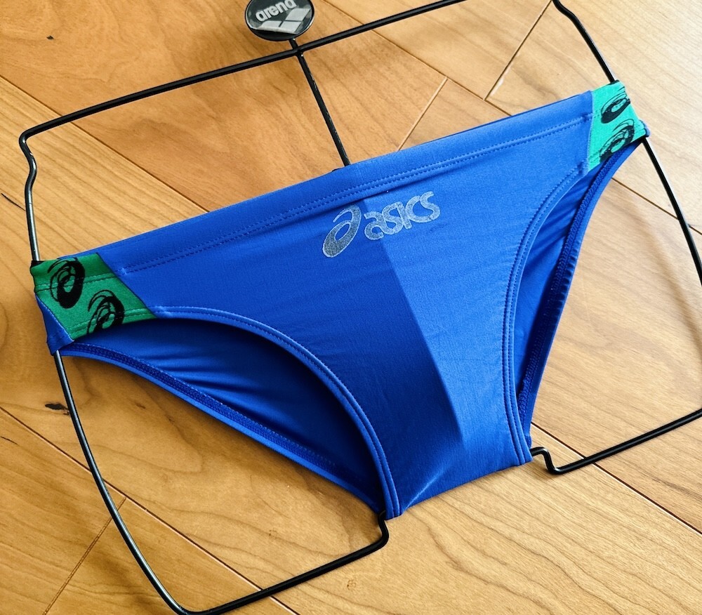 Sサイズ メンズ 競泳水着 アシックス 競パン ブルー