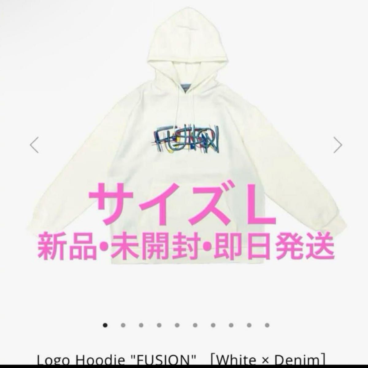 ☆加古川物流】【品】Vaundy パーカー FUSION 白 Mサイズ オンライン