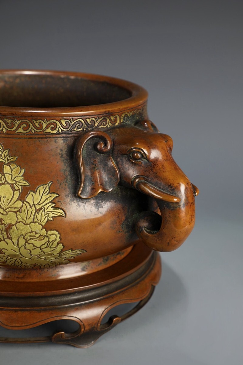 香炉｜三足龍鳳銅炉｜中国茶道具の通販・天香茶行 【集】