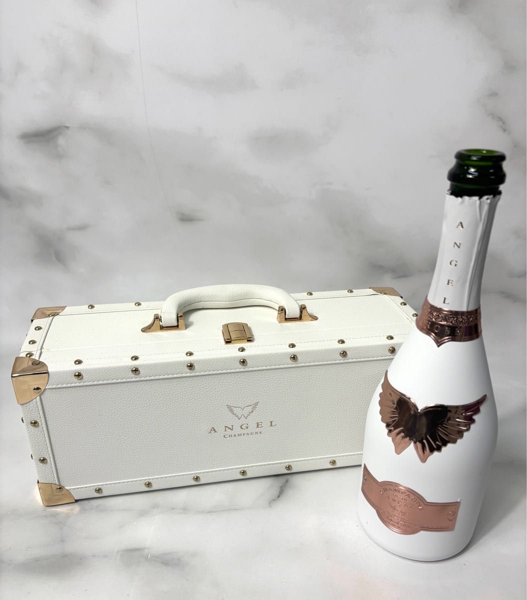 エンジェルシャンパン ロゼ ホワイト空箱＋空瓶 シャンパン ANGEL