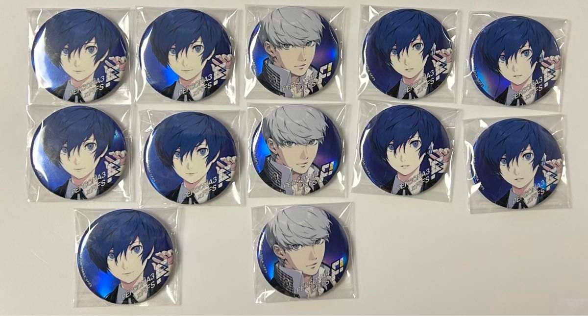 ペルソナ4 FiFS 主人公 缶バッジ ベルベットブルー 30個 ペルソナ4