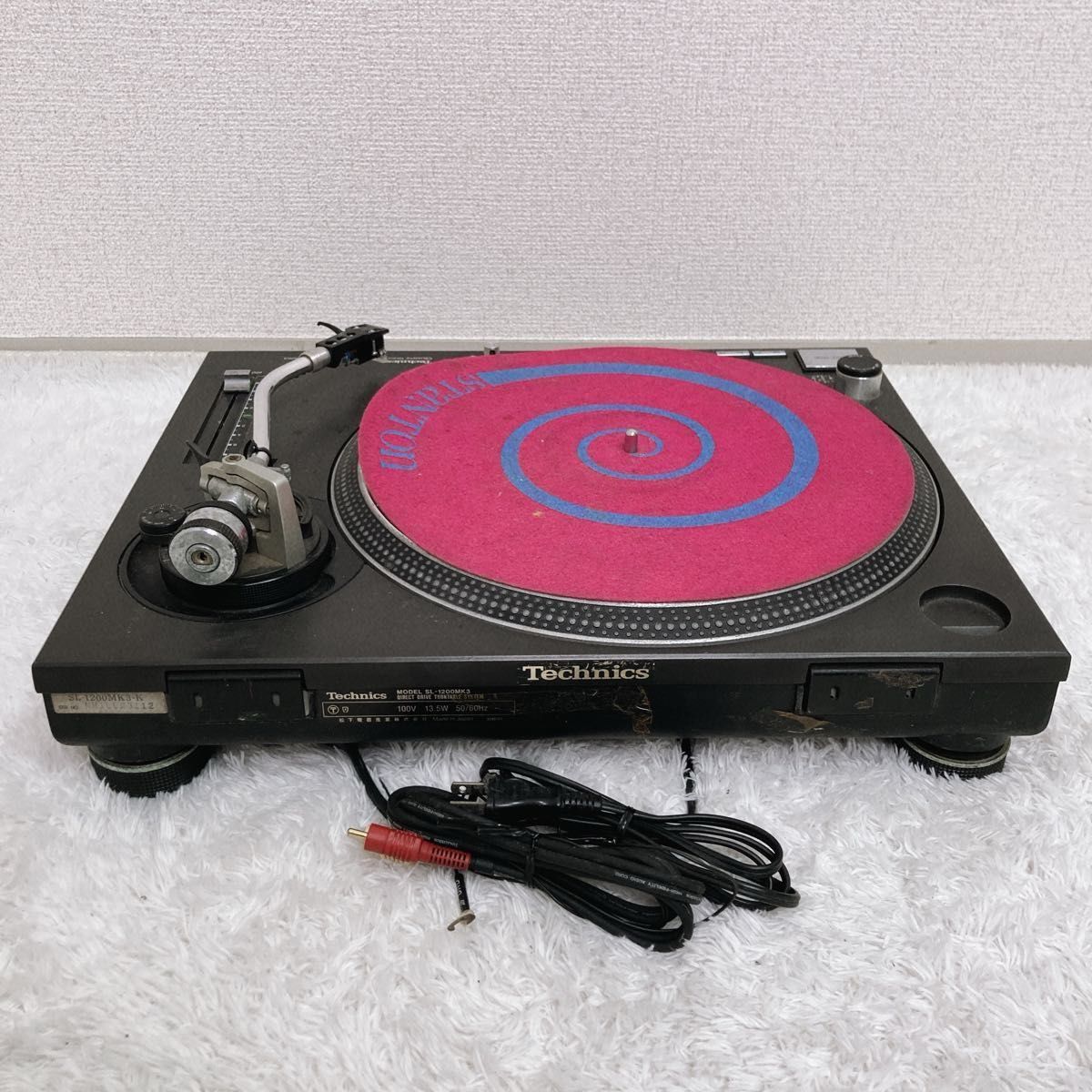 Technics SL-1200MK3. Shure M44G カートリッジ付き