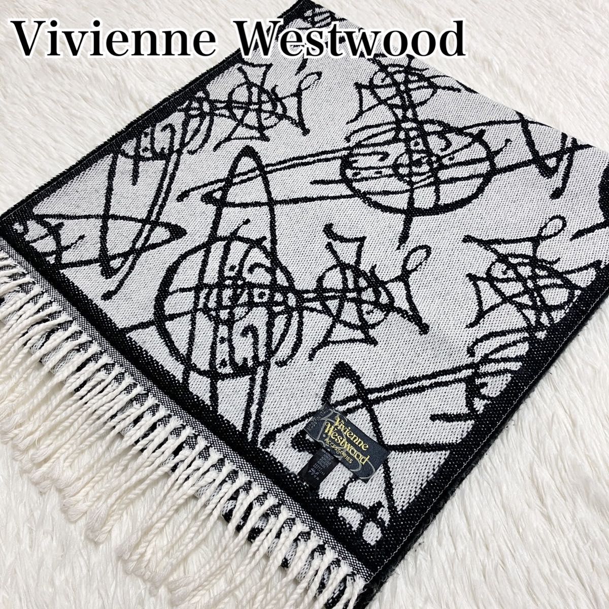Vivienne Westwood ヴィヴィアンウエストウッド マフラー オーブ 総柄