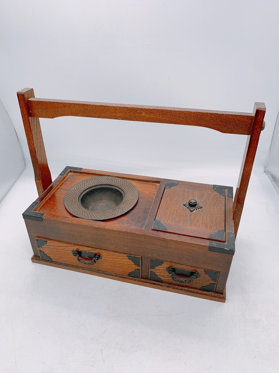 昔のタバコ盆 木製