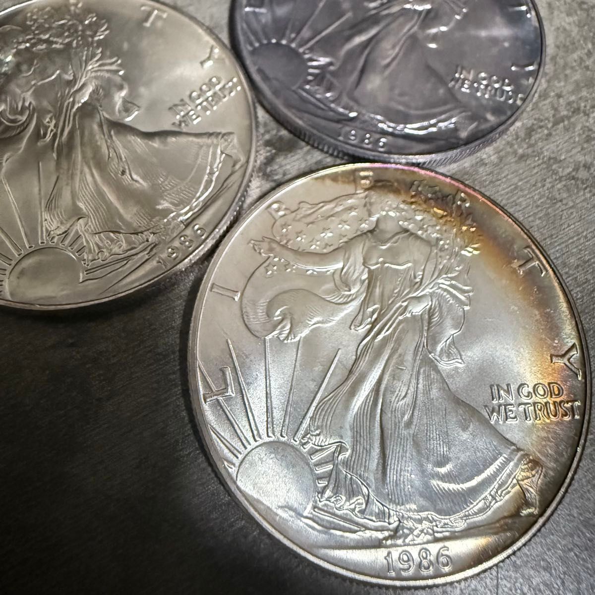 1986年 アメリカ銀貨 1ドル 1オンス銀貨 ウォーキングリバティ 重量約