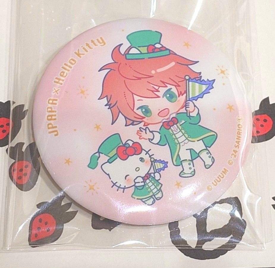 からぴち じゃぱぱ サンリオ缶バ等身 カラフルピーチ サンリオコラボ